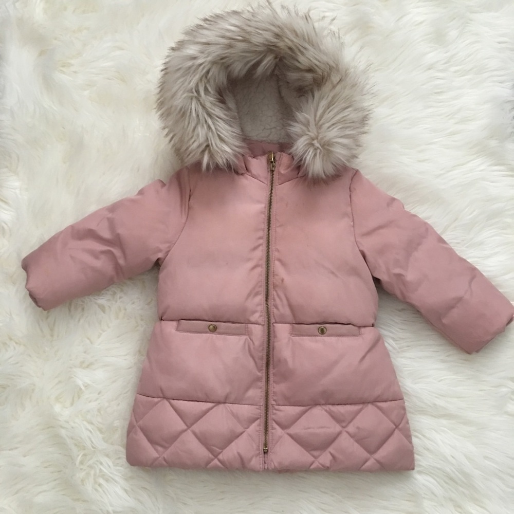 Baby girls hooded down puffer coat
